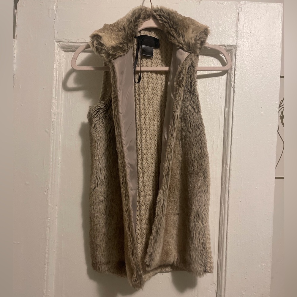 Kardashian Kollection fur vest